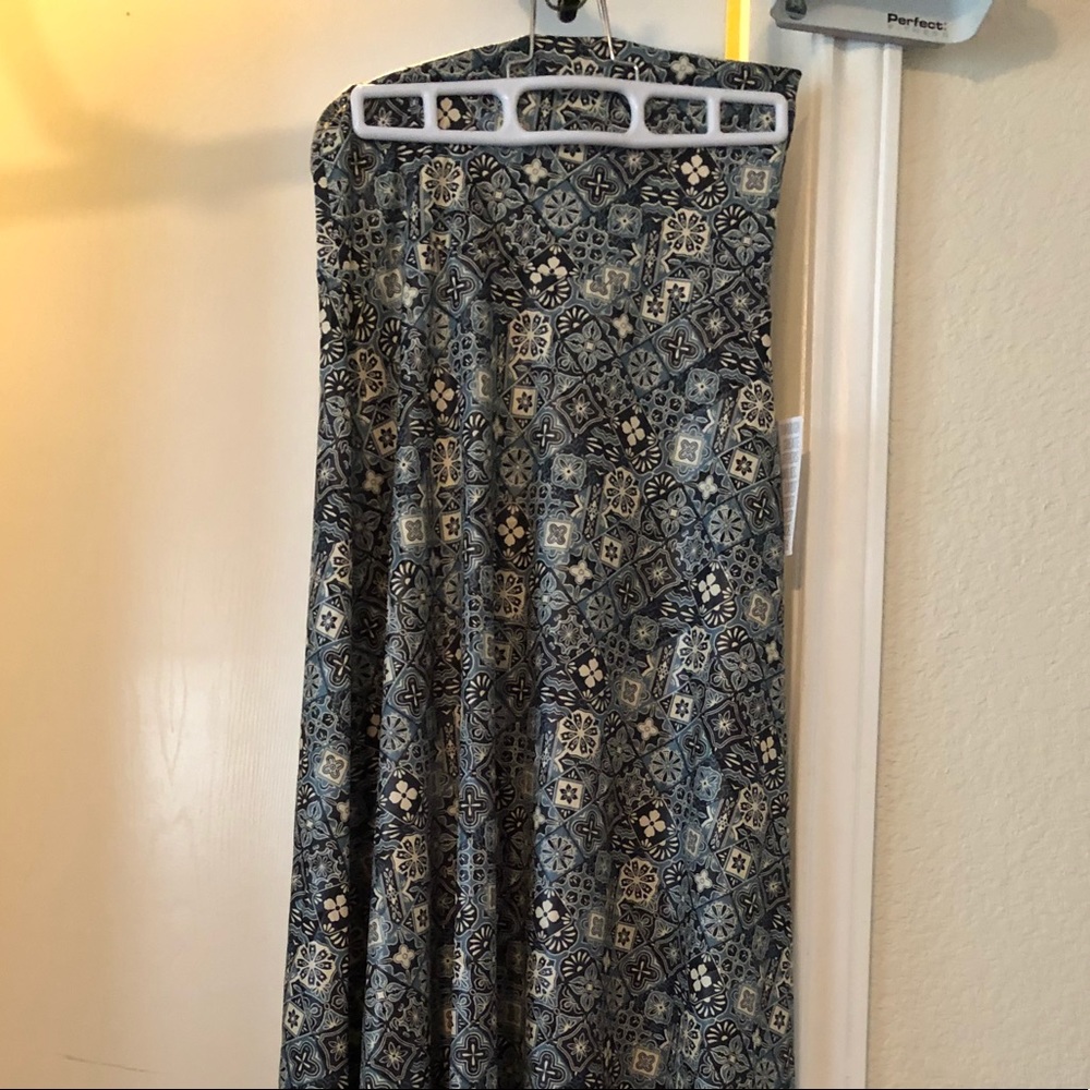 LulaRoe blue Maxi skirt XS